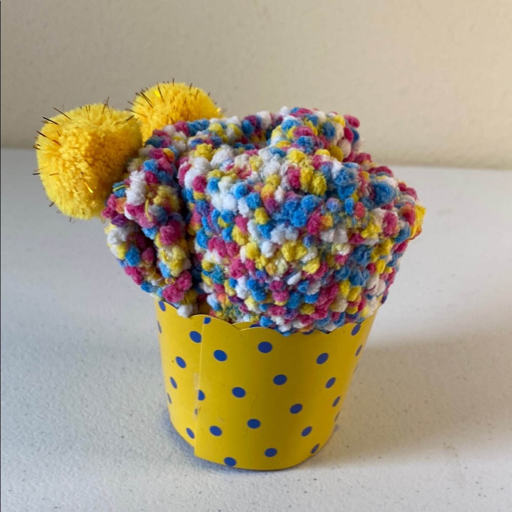 Multicolor Pom-Pom Socks Microfiber slipper socks (F)